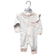 Wholesale - GIRLS WHT COVERALL WITH HOOD C/P 48, UPC: 632878898078